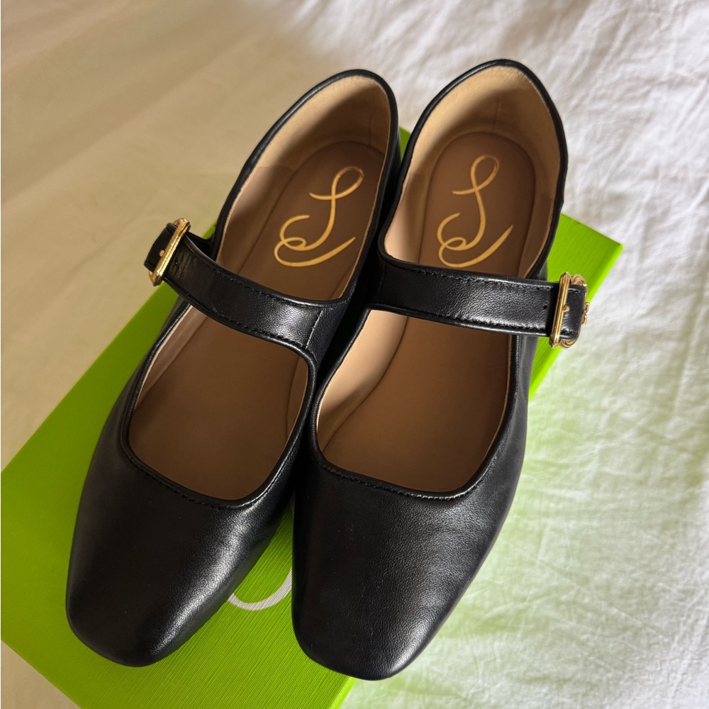 Sam Edelman Black Mary Jane Flats